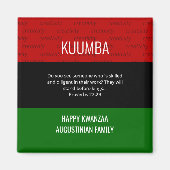 Persoonlijke KUMBA Happy Kwanzaa Magneet (Voorkant)