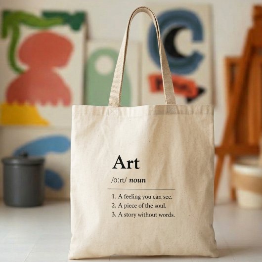 Persoonlijke Kunst Definitie Boodschappentas Tote Bag