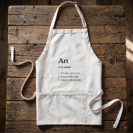 Persoonlijke Kunst Woordenboek Definitie Schort