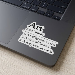 Persoonlijke Kunst Woordenboek Definitie Sticker