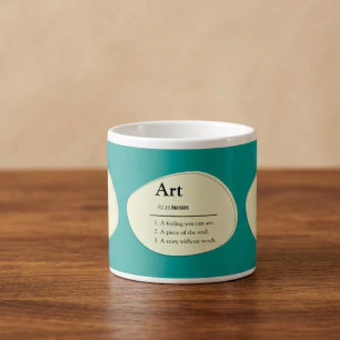 Persoonlijke Kunst Woordenboek Stijl Espresso Mok
