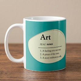 Persoonlijke Kunst Woordenboek Stijl Koffiemok