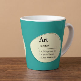 Persoonlijke Kunst Woordenboek Stijl Koffiemok Latte Mok