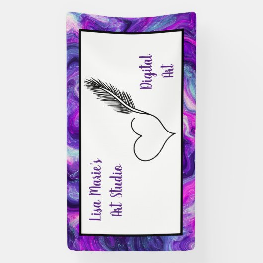 Persoonlijke kunstbanner voor kunstevenementen spandoek (Verticaal)