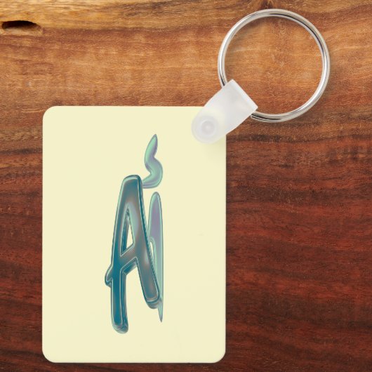 Persoonlijke Kunstsleutelhanger Sleutelhanger (Achterkant)