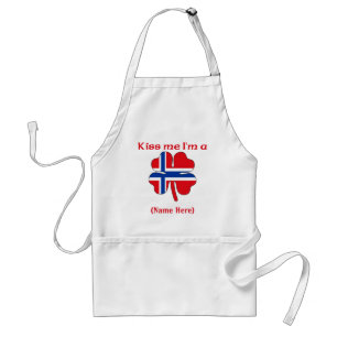 Persoonlijke kus Ik ben Noors Apron Standaard Schort
