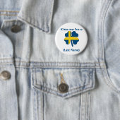 Persoonlijke kus Ik ben Zweedse Button (In situ)