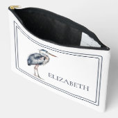 Persoonlijke kust Blauwe Reiger Vogel Etui (Open)