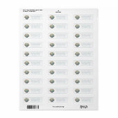 Persoonlijke Kust Blauwe Sint-Jacobsschelp Zeesche Etiket (Full Sheet)