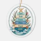 Persoonlijke Kust Kerst Ornament (Links)