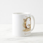 Persoonlijke Kust Monogram Q Initiaal Strand Koffiemok (Voorkant rechts)
