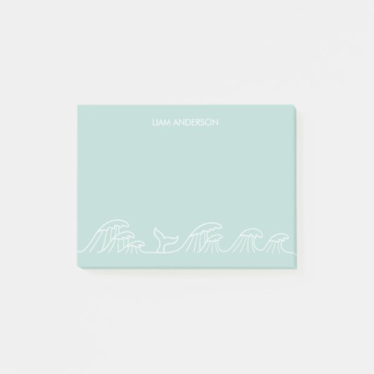 Persoonlijke kustkinderen oceaangolven post-it® notes (Voorkant)