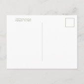 Persoonlijke kustpalmboom briefkaart (Achterkant)