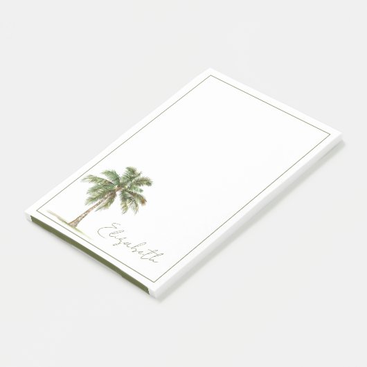 Persoonlijke kustpalmboom post-it® notes (Schuin)