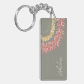 Persoonlijke Lā Lei door Wander met Aloha Sleutelhanger (Voorkant Links)