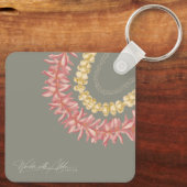 Persoonlijke Lā Lei door Wander met Aloha Sleutelhanger (Achterkant)