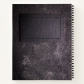 Persoonlijke laat en steen notitieboek (Achterkant)