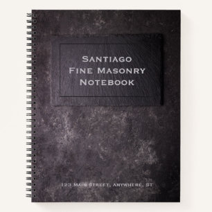 Persoonlijke laat en steen notitieboek
