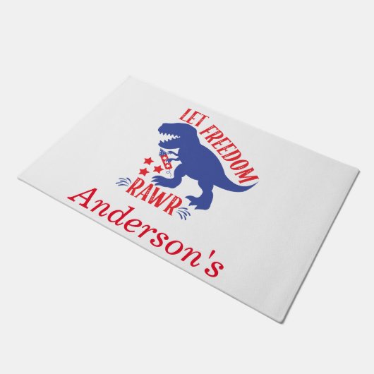 Persoonlijke laat vrijheid toenemen deurmat (Schuin)