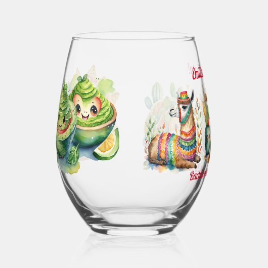 Persoonlijke Laatste FIESTA Bachelorette CACTI Lla Wijnglas Zonder Voet (Rechts)