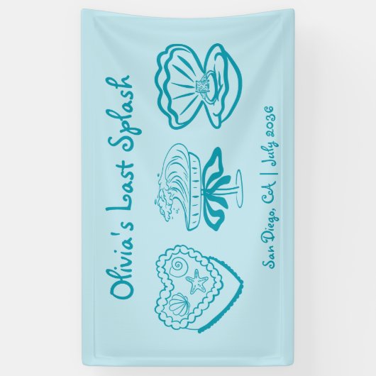 Persoonlijke 'Laatste Plons' vrijgezellenfeest ban Spandoek (Verticaal)