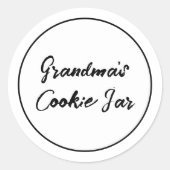 Persoonlijke Labels Oma's Koekjestop (Voorkant)