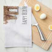 Persoonlijke labradole Dog Kitchen Tea Towel Theedoek (Quarter Fold)