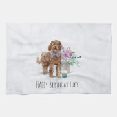Persoonlijke labradole Dog Kitchen Tea Towel Theedoek (Horizontaal)