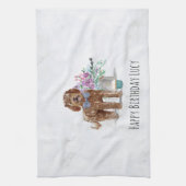 Persoonlijke labradole Dog Kitchen Tea Towel Theedoek (Verticaal)