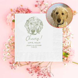 Persoonlijke Labradoodle Hond Cheers Servetten