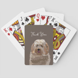 Persoonlijke Labradoodle Hond Cute Pokerkaarten