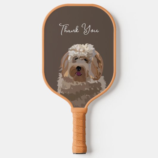 Persoonlijke Labradoodle-hond Pickleball Paddle (Voorkant)
