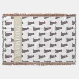 Persoonlijke Labrador (Chocoladebruin) Deken