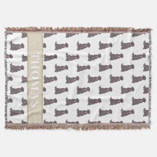 Persoonlijke Labrador (Chocoladebruin) Deken (Voorkant)