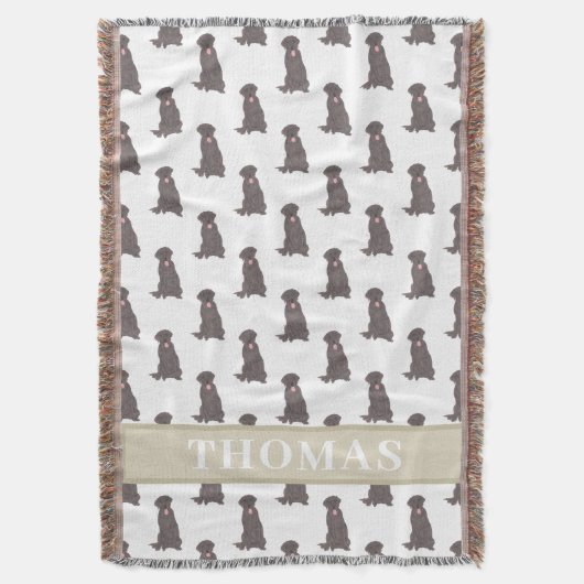 Persoonlijke labrador (Chocolate Brown) Deken (Voorkant Verticaal)