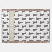 Persoonlijke labrador (Chocolate Brown) Deken (Voorkant)