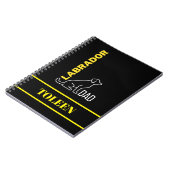 Persoonlijke labrador Dog Notitieboek (Linkerzijde)