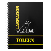 Persoonlijke labrador Dog Notitieboek (Voorkant)