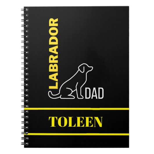 Persoonlijke labrador Dog Notitieboek (Voorkant)