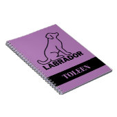 Persoonlijke labrador Dog Notitieboek (Rechterzijde)