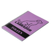 Persoonlijke labrador Dog Notitieboek (Linkerzijde)
