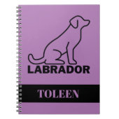 Persoonlijke labrador Dog Notitieboek (Voorkant)