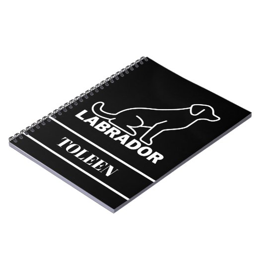 Persoonlijke labrador Dog Notitieboek (Linkerzijde)