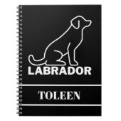 Persoonlijke labrador Dog Notitieboek (Voorkant)