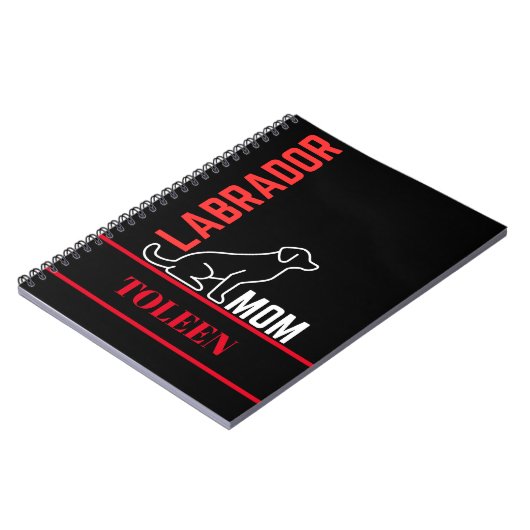 Persoonlijke labrador Dog Notitieboek (Linkerzijde)