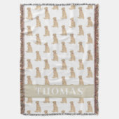 Persoonlijke Labrador (Dudley) Deken (Voorkant Verticaal)