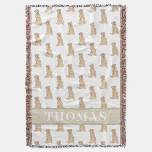 Persoonlijke Labrador (Dudley) Deken (Voorkant Verticaal)