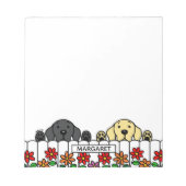 Persoonlijke labrador Duo die je Notitieblok ziet (Voorkant)