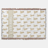 Persoonlijke Labrador (Geel) Deken (Voorkant)