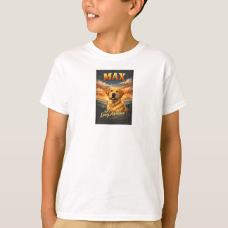 Persoonlijke Labrador Retriever Vintage Zonsonderg T-shirt